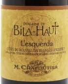 莎普蒂爾上比拉園愛斯柯達(dá)紅葡萄酒(M. Chapoutier Domaine de Bila-Haut L'esquerda, Cotes du Roussillon Villages Lesquerde , France)