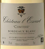 伊思佳伯爵夫人白葡萄酒(Chateau L'Escart Comtesse, Bordeaux, France)