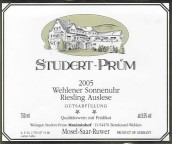 Weingut Studert-Prum Wehlener Sonnenuhr Riesling Auslese, Mosel, Germany