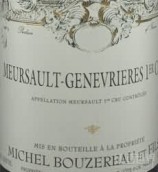 Domaine Michel Bouzereau et Fils Les Genevrieres, Meursault Premier Cru, France