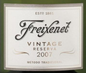 菲斯奈特珍藏年份極干型卡瓦起泡酒(Freixenet Vintage Reserva Brut, Cava, Spain)