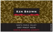 肯布朗黑皮諾干紅葡萄酒（圣瑪麗亞谷）(Ken Brown Pinot Noir, Santa Maria Valley, USA)