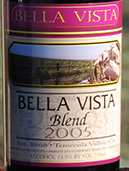 貝拉·維斯塔赤霞珠梅洛呂麗珠歌海娜混釀紅葡萄酒(Bella Vista Winery Blend, California, USA)