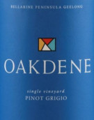 奧克丹灰皮諾干白葡萄酒(Oakdene Vineyards Pinot Grigio, Geelong, Australia)