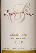 桑普里諾賽美隆白葡萄酒(Semprevino Semillon, McLaren Vale, Australia)