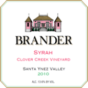 布蘭德克萊為溪園西拉干紅葡萄酒(Brander Vineyard Clover Creek Vineyard Syrah, Santa Ynez Valley, USA)