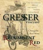 格雷賽爾斜躺干紅葡萄酒(Gresser Vineyard Recumbent Red, Willamette Valley, USA)