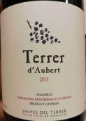 維尼耶斯酒莊奧伯特紅葡萄酒(Vinyes del Terrer Terrer d'Aubert, Tarragona, Spain)