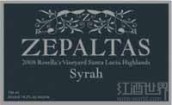 澤帕爾塔斯希拉干紅葡萄酒(Zepaltas Syrah, Santa Lucia Highlands, USA)