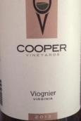 庫珀維歐尼干白葡萄酒(Cooper Viognier, Virginia, USA)