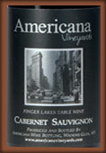 阿美利卡娜赤霞珠干紅葡萄酒(Americana Vineyards Cabernet Sauvignon, New York, USA)