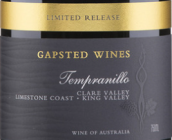 蓋普斯提限量發(fā)行單魄紅葡萄酒(Gapsted Limited Release Tempranillo, Clare Valley, Australia)