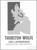 Thurston Wolfe Lemberger, Horse Heaven Hills, USA