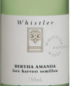 惠斯樂貝斯阿曼達(dá)賽美蓉遲摘甜白葡萄酒(Whistler Wines Bertha Amanda Late Harvest Semillon, Barossa Valley, Australia)