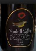 巖希爾谷高薪人士莊園黑皮諾干紅葡萄酒(Yamhill Valley Vineyards Tall Poppy Estate Pinot Noir, McMinnville, USA)