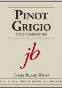 詹姆斯·布雷克酒庄灰皮诺干白葡萄酒(James Blake Wines Pinot Grigio, Clarksburg, USA)