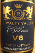 皇家山谷V6西拉干紅葡萄酒(Royalty Valley V6 Shiraz, Margaret River, Australia)