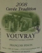 Francois Pinon Vouvray Cuvee Tradition, Loire, France