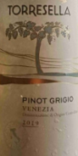 丹鳳園酒莊灰皮諾白葡萄酒(Torresella Pinot Grigio, Veneto, Italy)