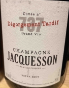 雅克森酒莊737特釀晚除渣特極干型香檳(Jacquesson Cuvee 737 Degorgement Tardif Extra Brut, Champagne, France)