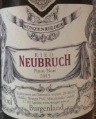 穆恩澤里努蘆荻·布魯奇德黑皮諾紅葡萄酒(Peter & Christoph Muenzenrieder Pinot Noir Ried Neubruch, Burgenland, Austria)