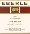 埃貝爾蘇特園仙粉黛干紅葡萄酒(Eberle Sauret Vineyard Zinfandel，Paso Robles，USA)