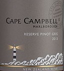 坎貝爾角灰皮諾干白葡萄酒(Cape Campbell Pinot Gris, Marlborough, New Zealand)