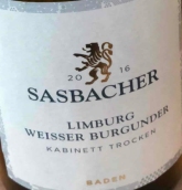 薩斯巴奇酒莊薩巴徹里姆博格白皮諾珍藏干白葡萄酒(Winzergenossenschaft Sasbach Sasbacher Limburg Weisser Burgunder Kabinett Trocken, Baden, Germany)