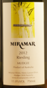 米拉瑪酒莊雷司令干白葡萄酒(Miramar Wines Riesling, Mudgee, Australia)