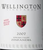 惠靈頓酒莊米克斯山頂牧場仙粉黛干紅葡萄酒(Wellington Vineyards Meeks Hilltop Ranch Zinfandel, Sonoma Valley, USA)