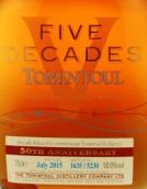 托明图尔50周年苏格兰单一麦芽威士忌(Tomintoul Five Decades Single Malt Scotch Whisky, Speyside, UK)