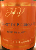 維拉蒙酒莊極干型白中白起泡酒(Henri de Villamont Cremant de Bourgogne Blanc de Blancs Brut, Burgundy, France)