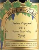 尼克尼可酒莊達(dá)連灣園西拉紅葡萄酒(Nickel & Nickel Darien Vineyard Syrah, Russian River Valley, USA)