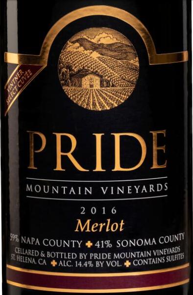 pride mountain vineyards vintner select merlot, sonoma county