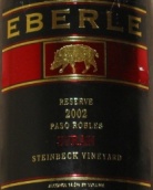 埃貝爾斯坦貝克園珍藏西拉紅葡萄酒(Eberle Steinbeck Vineyard Reserve Syrah, Paso Robles, USA)