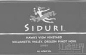 希杜麗酒莊霍克斯黑皮諾干紅葡萄酒(Sidur Hawks View Pinot Noir, Chehalem Mountains, USA)