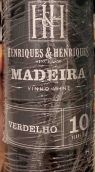 亨利克酒莊10年華帝露甜酒(Henriques & Henriques Verdelho 10 Year Old, Madeira, Portugal)