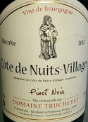 翠舍黛酒莊（夜丘村）黑皮諾紅葡萄酒(Domaine Truchetet Cote de Nuits-Villages, Cote de Nuits, France)