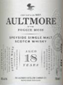 歐摩福吉莫斯18年蘇格蘭單一麥芽威士忌(Aultmore of the Foggie Moss Aged 18 Years Single Malt Scotch Whisky, Speyside, UK)