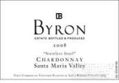 拜倫不銹鋼桶陳釀霞多麗干白葡萄酒(Byron Stainless Steel Chardonnay, Santa Maria Valley, USA)