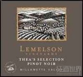 萊默遜西婭的選擇黑皮諾干紅葡萄酒(Lemelson Vineyards Thea's Selection Pinot Noir, Willamette Valley, USA)