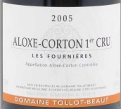 托博酒莊芙尼埃（阿羅克斯-科爾登一級園）紅葡萄酒(Domaine Tollot-Beaut Les Fournieres, Aloxe-Corton Premier Cru, France)