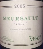維爾戈酒莊泰勒（默爾索村）白葡萄酒(Verget Les Tillets, Meursault, France)