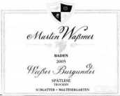 馬丁沃斯曼酒莊白皮諾晚收白葡萄酒(Weingut Martin Wassmer Weisser Burgunder Spatlese Trocken, Baden, Germany)