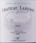 拉贝斯酒庄红葡萄酒(Chateau Labesse, Castillon Cotes de Bordeaux, France)