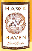 鷹港酒莊灰皮諾干白葡萄酒(Hawk Haven Pinot Grigio, New Jersey, USA)