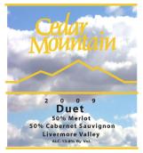 雪松山達(dá)那巴拉波爾多混釀干紅葡萄酒(Cedar Mountain Winery Duet Bordeaux-Style Red Blend, Livermore Valley, USA)