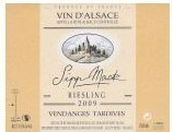 西普麥克遲摘雷司令白葡萄酒(Domaine Sipp Mack Riesling Vendanges Tardives, Alsace, France)