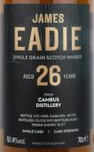 詹姆斯·伊迪26年蘇格蘭單一谷物威士忌(James Eadie Cambus 26 Year Old Single Grain Scotch Whisky, Lowlands, Scotland)