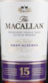 麥卡倫15年特級(jí)珍藏蘇格蘭單一麥芽威士忌(The Macallan 15 Years Old Gran Reserva Single Malt Scotch Whisky, Highlands, UK)